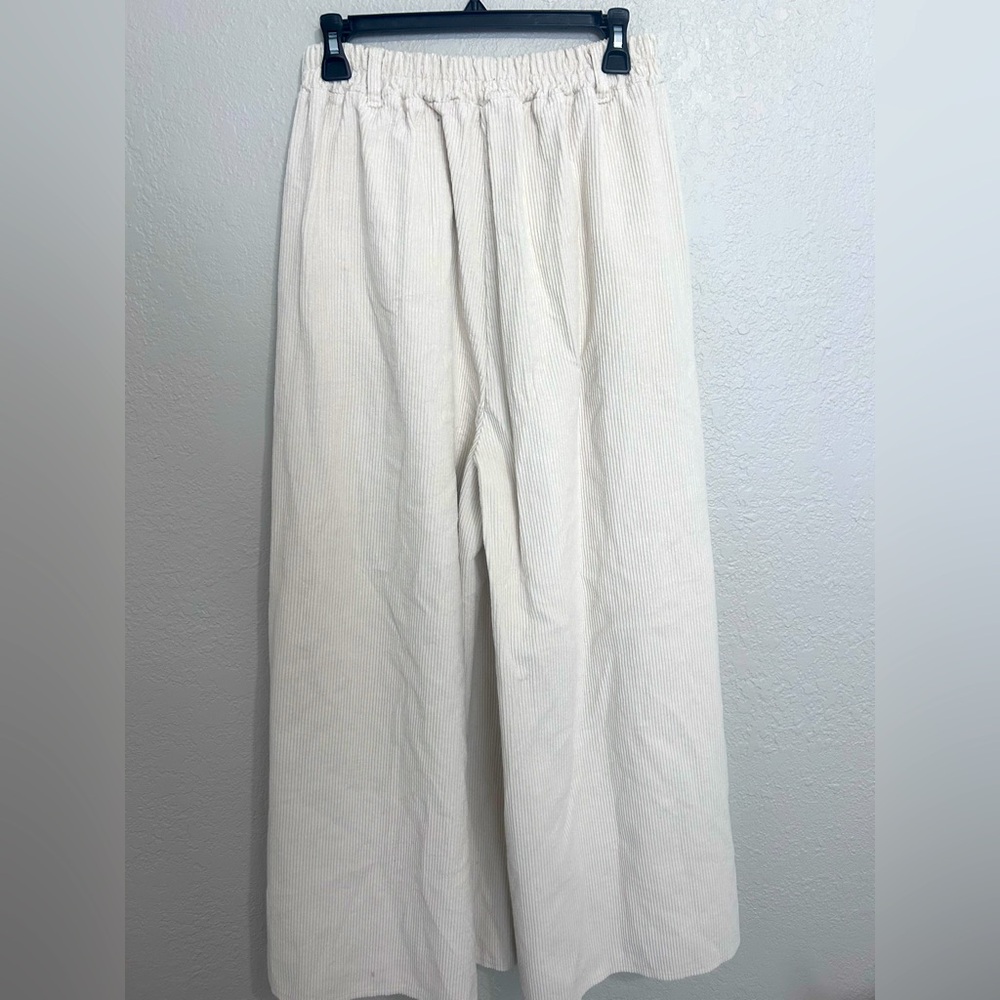 Vanilla White Corduroy Pants